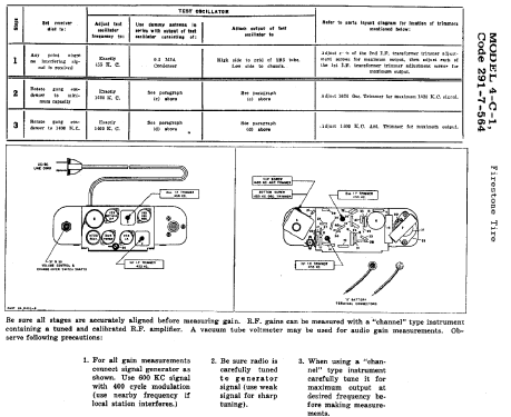 4-C-1 Air Chief 'The Binocular' Code 291-7-564; Firestone Tire & (ID = 720252) Radio