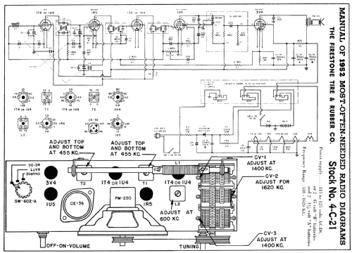 4-C-21 Code 120-1-C51; Firestone Tire & (ID = 141640) Radio