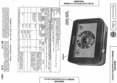 4-C-21 Code 120-1-C51; Firestone Tire & (ID = 981971) Radio