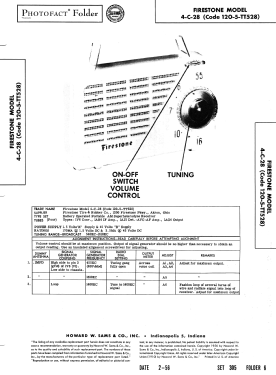 4-C-28 Code 120-5-TT528; Firestone Tire & (ID = 2717478) Radio