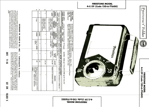 4-C-29 Code 120-6-TT600; Firestone Tire & (ID = 1960409) Radio