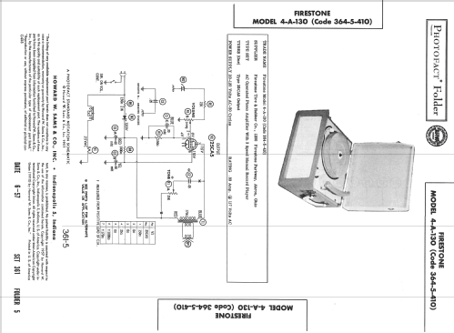 Firestone 4-A-130 Code 364-5-410; Firestone Tire & (ID = 2381163) Sonido-V