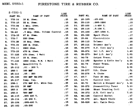 S7350-1 ; Firestone Tire & (ID = 721314) Car Radio