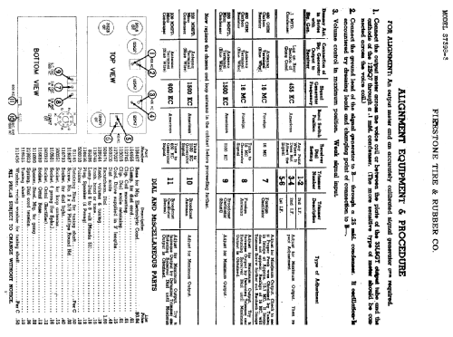 S7398-3 'Cosmopolitan' Code A-368; Firestone Tire & (ID = 721404) Radio