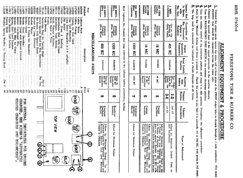 S7400-6 Code A-373; Firestone Tire & (ID = 722842) Radio