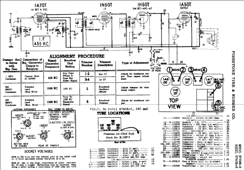 S7405-3 Air Chief ; Firestone Tire & (ID = 724422) Radio