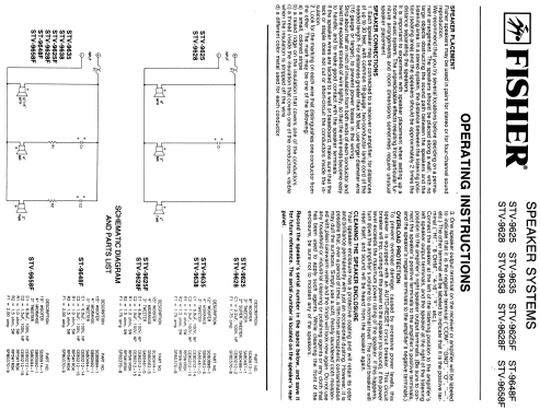 3-Way Speaker System STV-9625; Fisher Radio; New (ID = 2213137) Parleur