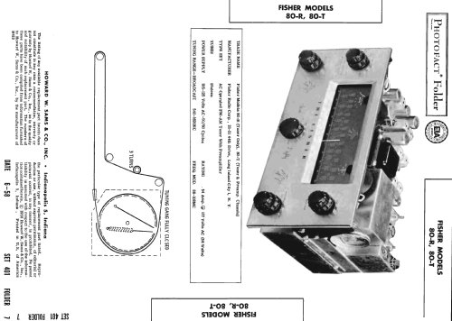 80-R ; Fisher Radio; New (ID = 694015) Radio