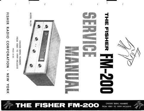 FM-200; Fisher Radio; New (ID = 1736775) Radio