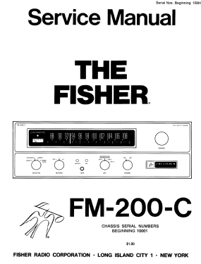 FM MPX Tuner FM200C; Fisher Radio; New (ID = 2754363) Radio