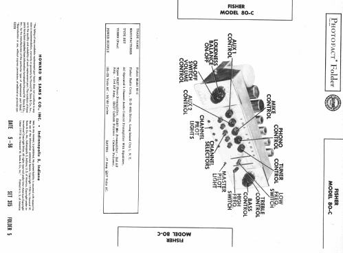 Master Audio Control 80-C; Fisher Radio; New (ID = 2199197) Ampl/Mixer