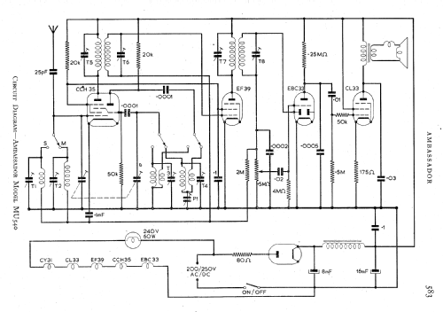 Ambassador MU540; Ambassador brand, R. (ID = 729868) Radio