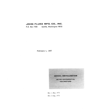 AC/DC Differential Voltmeter 887AB; Fluke, John, Mfg. Co (ID = 2946467) Equipment