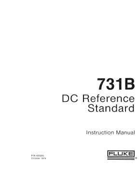 DC Reference Standard 731B; Fluke, John, Mfg. Co (ID = 2950115) Equipment