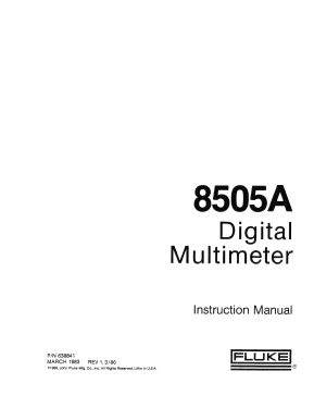 RMS Digital Multimeter 8505A; Fluke, John, Mfg. Co (ID = 2949684) Equipment