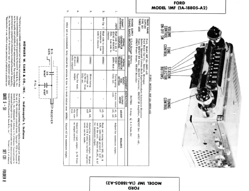 1MF Ch= 1A-18805-A2; Ford Motor Co. (ID = 1848572) Car Radio