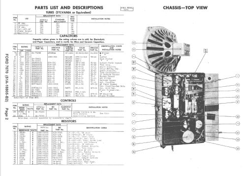 7070 51A-18805-B2; Ford Motor Co. (ID = 2483937) Car Radio