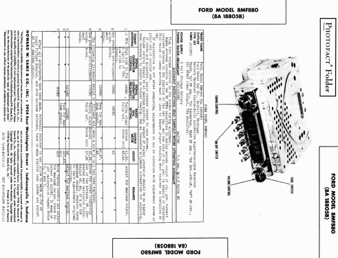 8MF880 Ch= 8A 18805B; Ford Motor Co. (ID = 994828) Car Radio