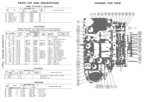 8ML985Z ; Ford Motor Co. (ID = 1567548) Car Radio