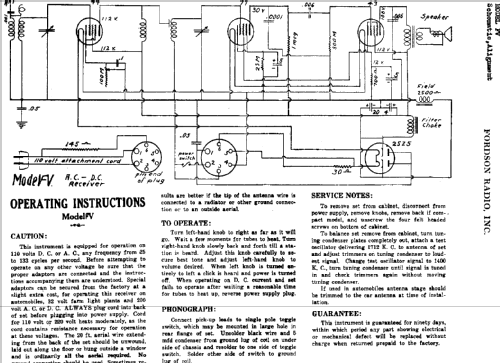 FV ; Fordson Radio Mfg. (ID = 154828) Radio