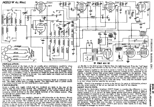 FW ; Fordson Radio Mfg. (ID = 150999) Radio