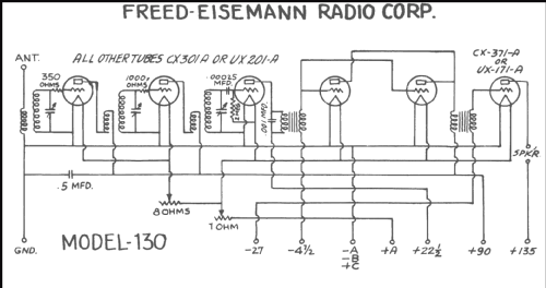 130 ; Freed-Eisemann Radio (ID = 218366) Radio