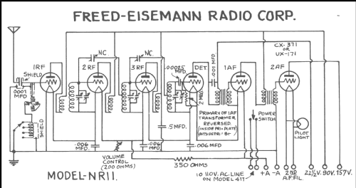 NR-11 ; Freed-Eisemann Radio (ID = 218346) Radio