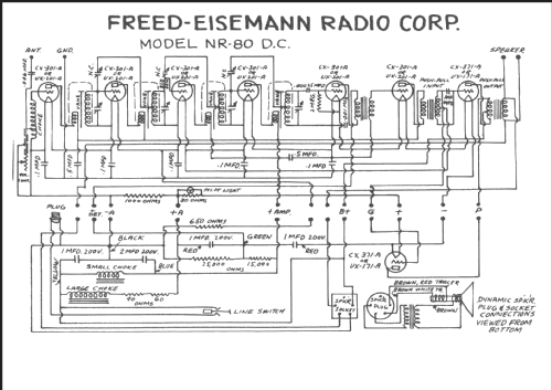 NR-80W-DC wood; Freed-Eisemann Radio (ID = 1345583) Radio