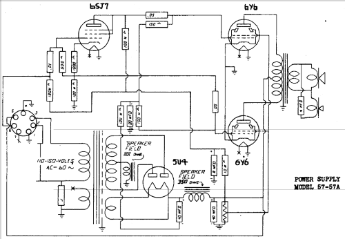 57-57A Amp and PS; Freed-Eisemann Radio (ID = 418651) Ampl/Mixer