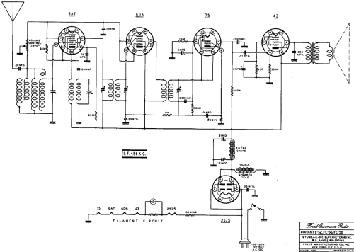 FE-52 ; Freed-Eisemann Radio (ID = 418407) Radio