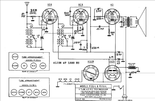 P-351-L ; Freed-Eisemann Radio (ID = 418406) Radio