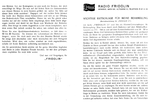 Fridolin 51 ; Fridolin, Radio; (ID = 2092435) Radio