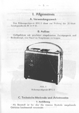Röhrenprüfgerät RPG 2; Frieseke & Höpfner, (ID = 3027926) Militär