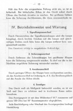 Röhrenprüfgerät RPG 2; Frieseke & Höpfner, (ID = 3027934) Militär