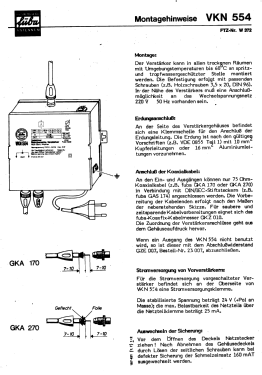 Antennenverstärker VKN 554; Fuba, Hans Kolbe; (ID = 3116877) RF-Ampl.