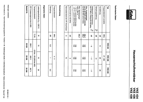 Hausanschlussverstärker VKE 438; Fuba, Hans Kolbe; (ID = 1144081) RF-Ampl.