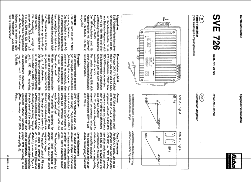 Verteil-Verstärker SVE 726; Fuba, Hans Kolbe; (ID = 1143971) RF-Ampl.