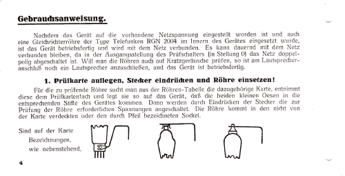 Einheitsprüfgerät Radiomechanik W10; Funke, Max, Weida/Th (ID = 2043366) Equipment