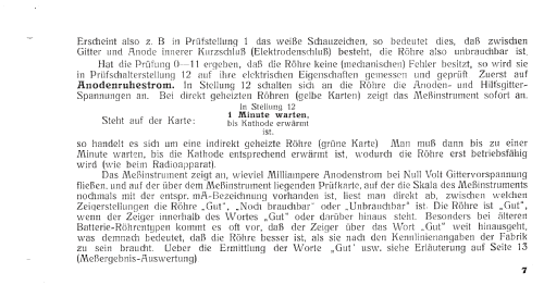 Einheitsprüfgerät Radiomechanik W10; Funke, Max, Weida/Th (ID = 2043369) Equipment