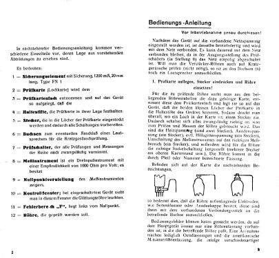 Röhrenprüfgerät Hauptgerät W18; Funke, Max, Weida/Th (ID = 82315) Equipment