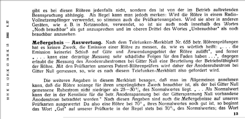 Röhrenprüfgerät W12H; Funke, Max, Weida/Th (ID = 110448) Equipment