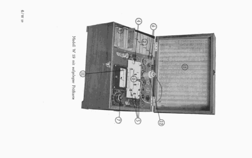 Röhrenprüfgerät W19S; Funke, Max, Weida/Th (ID = 1899525) Equipment