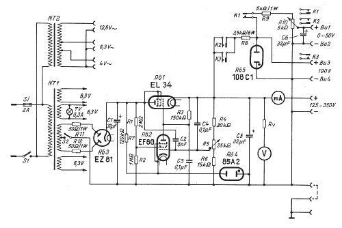 Elektronisch stabilisiertes Netzgerät M 565; Funkschau, Franzis- (ID = 2186547) Equipment