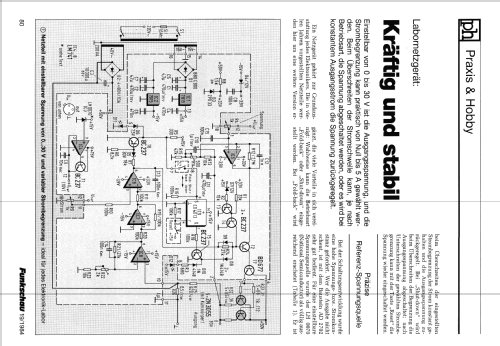 Regelnetzgerät 30V 5A - 30/5 ; Funkschau, Franzis- (ID = 2320633) Kit