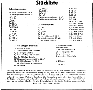 Universal-Reparaturgerät für Wechselstrom-Netzanschluß ; Funkschau, Franzis- (ID = 2797291) Equipment