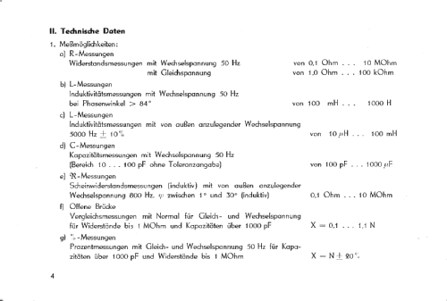 RLC-Messbrücke 221; Funkwerk Dresden, (ID = 539711) Ausrüstung