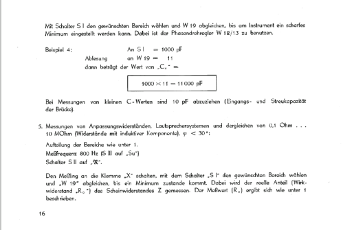 RLC-Messbrücke 221; Funkwerk Dresden, (ID = 539722) Ausrüstung