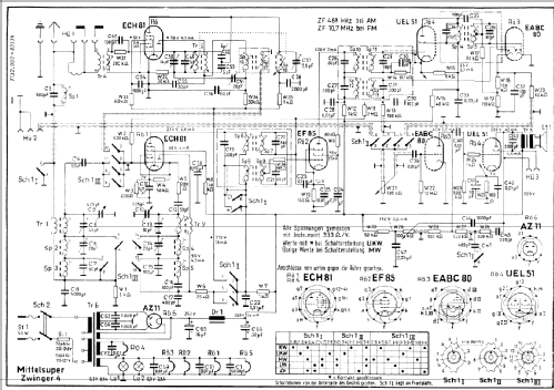 UKW-Super Zwinger 4 / Serie Dresden; Funkwerk Dresden, (ID = 115589) Radio