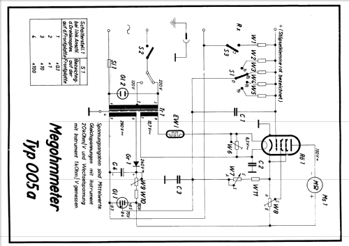 Megohmmeter 005a; Funkwerk Erfurt, VEB (ID = 936122) Equipment