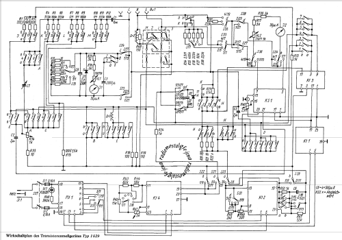 Transistoren-Messgerät 1029; Funkwerk Erfurt, VEB (ID = 841956) Equipment